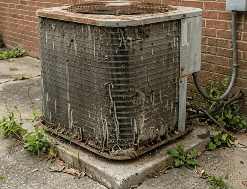 Before: AC Unit Replacement — Roswell, GA